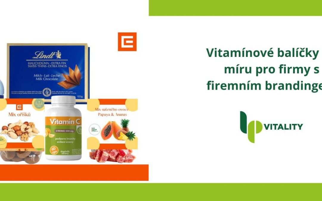 Vitamínové balíčky na míru pro firmy s firemním brandingem