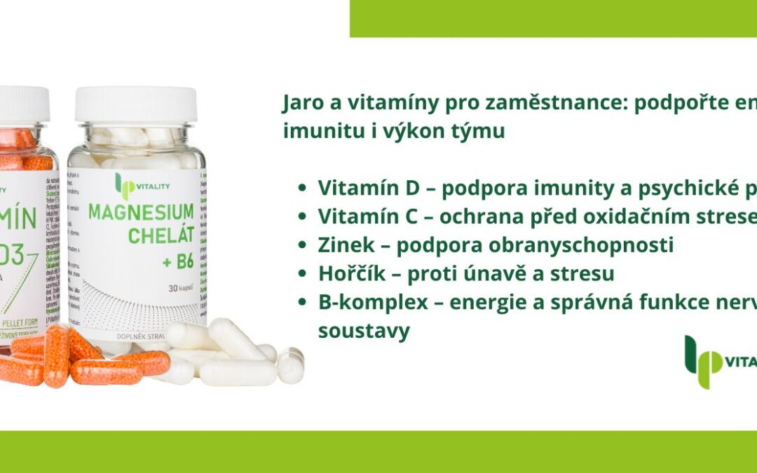 Jaro a&nbsp;vitamíny pro&nbsp;zaměstnance: podpořte energii, imunitu i&nbsp;výkon týmu