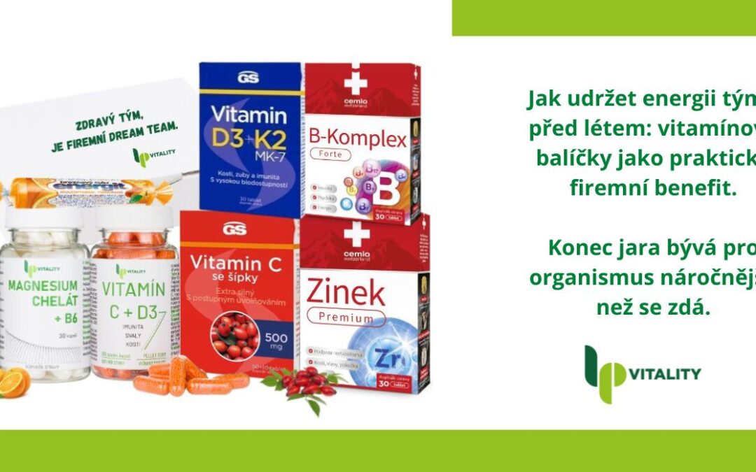 Jak udržet energii týmu před&nbsp;létem: vitamínové balíčky jako praktický firemní benefit