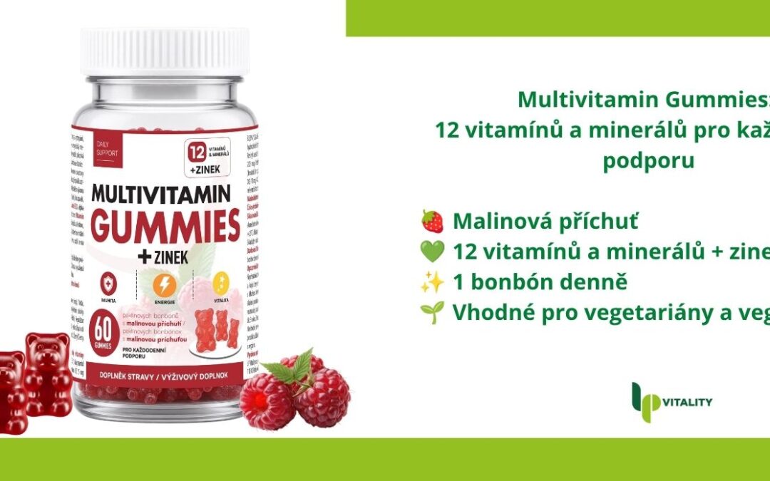 Multivitamin Gummies: 12 vitamínů a&nbsp;minerálů pro&nbsp;každodenní podporu