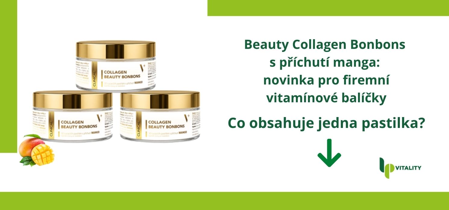 Beauty Collagen Bonbons s příchutí manga: novinka pro firemní vitamínové balíčky